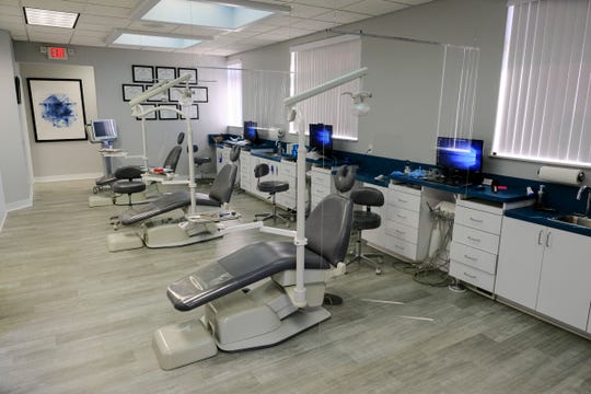 The main patient area is pictured Wednesday, Sept. 2, 2020, at Central Minnesota Orthodontics in Sartell. 
