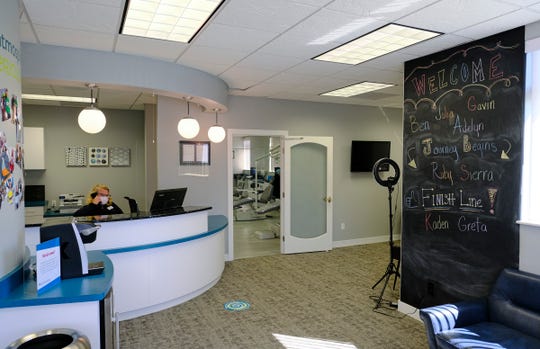The reception area is pictured Wednesday, Sept. 2, 2020, at Central Minnesota Orthodontics in Sartell. 