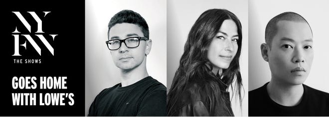 The theme of Lowe's designer collaborations is New York Fashion Week goes home with Lowe's.