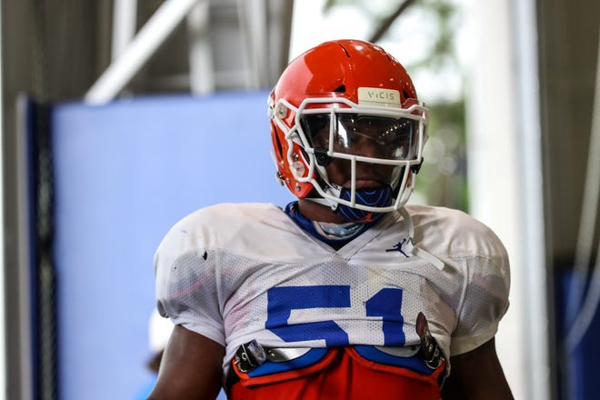 Ventrell Miller is ready to take charge in the middle of Florida's defense