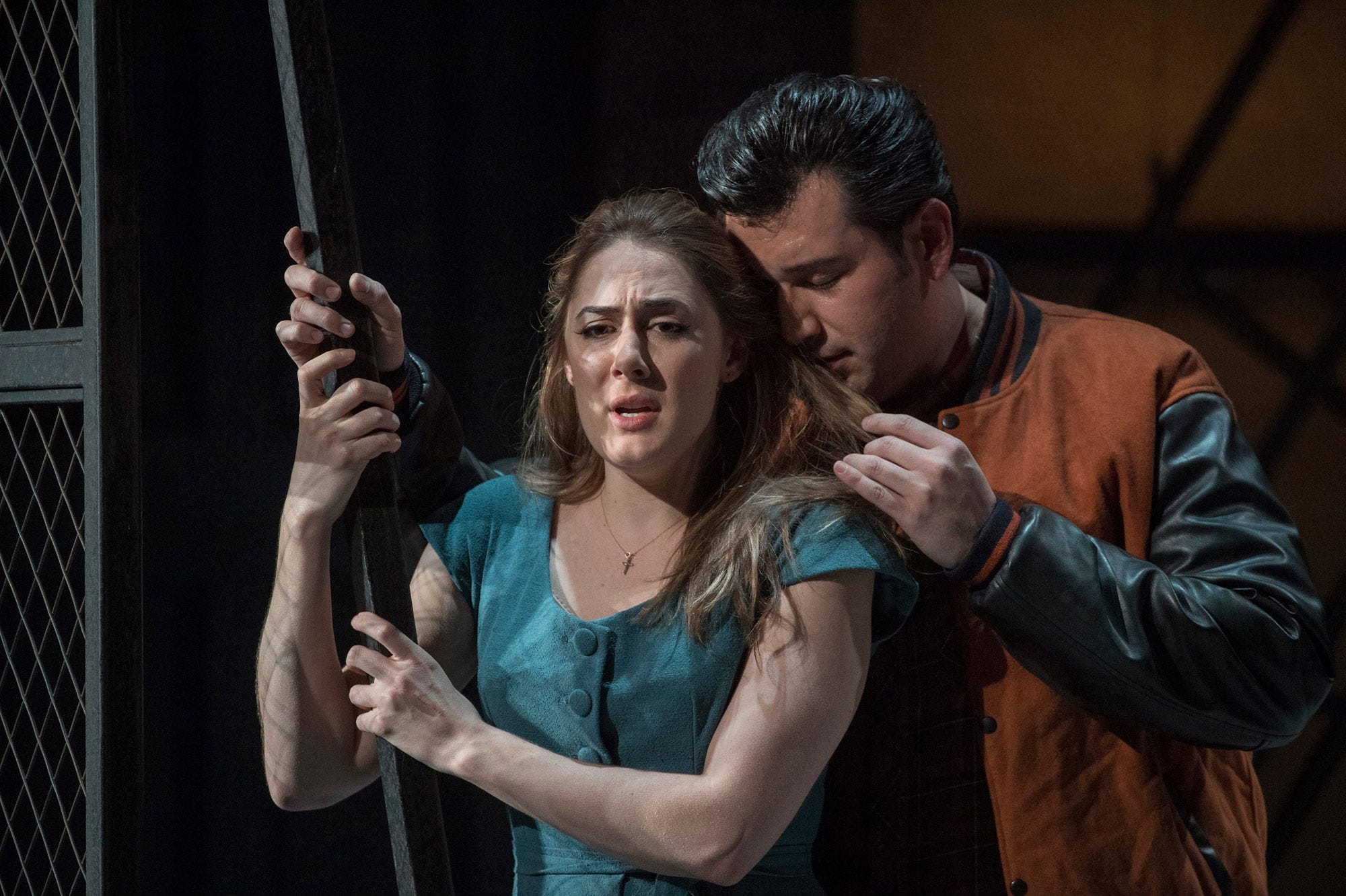 Yuval Sharon is planning a five-opera season with freshly conceived productions from the opera repertoire like "Rigoletto." In 2017, the Michigan Opera Theatre staged "Rigoletto" with Sydney Mancasola, left, as Gilda and Joshua Guerrero as the Duke in the English National Opera’s production.