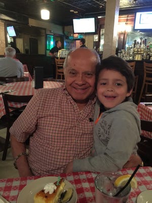 Juan Elizalde with his grandson Nicholas