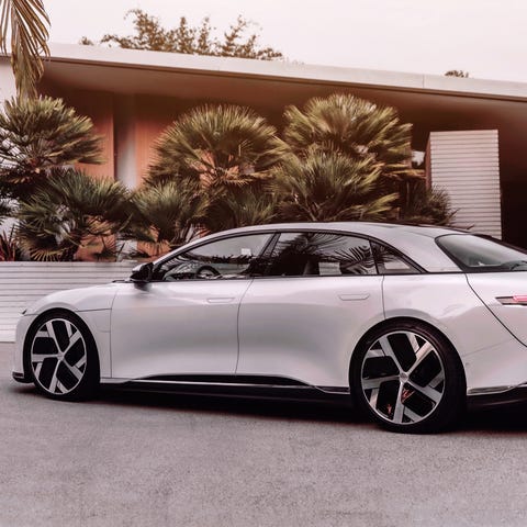 The Lucid Air electric car.