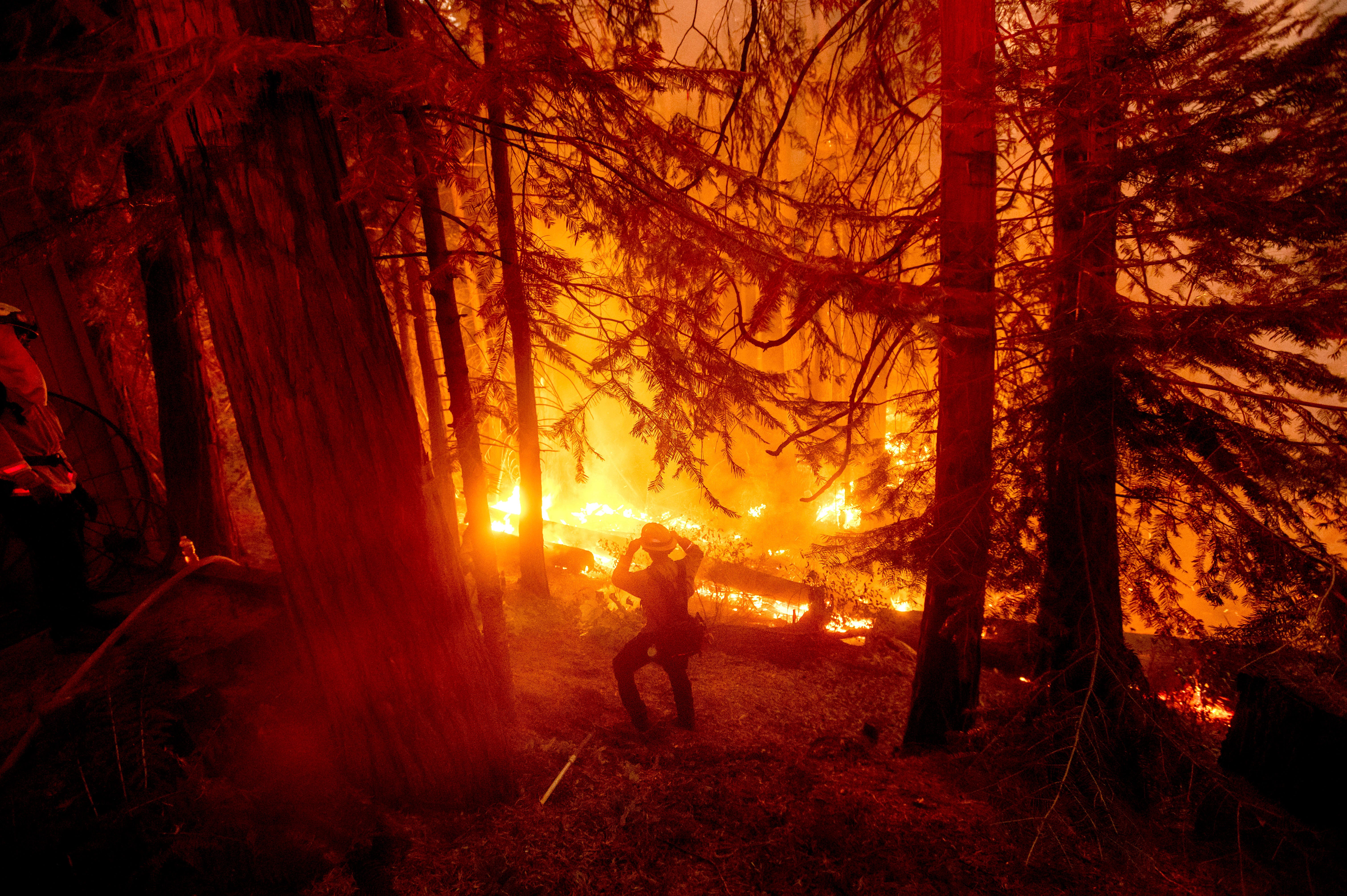 Wildfires rage across Pacific