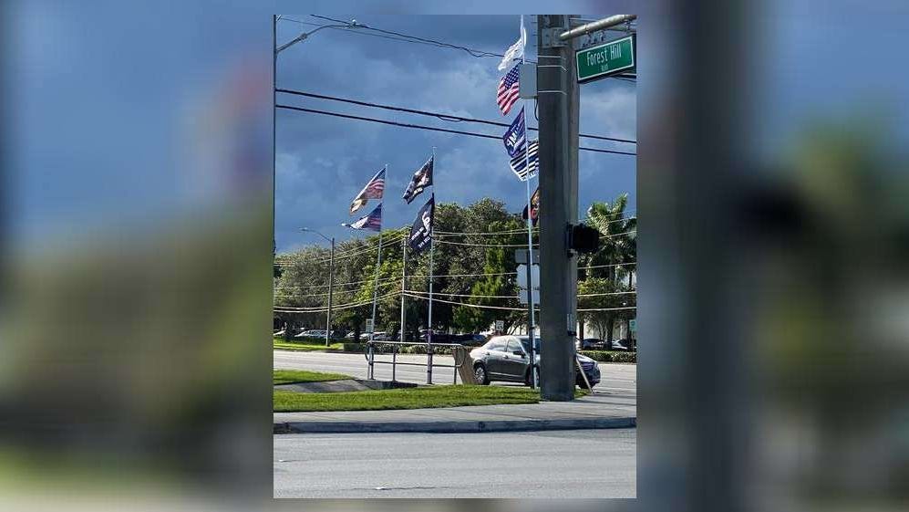 Trump Flags In Wellington Raise Concerns