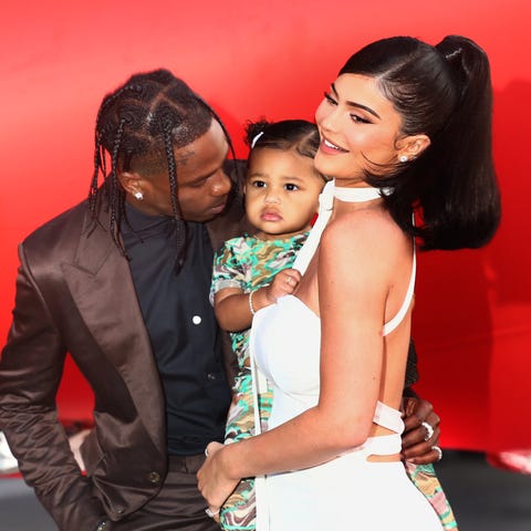 Travis Scott and Kylie Jenner attend the Travis Sc