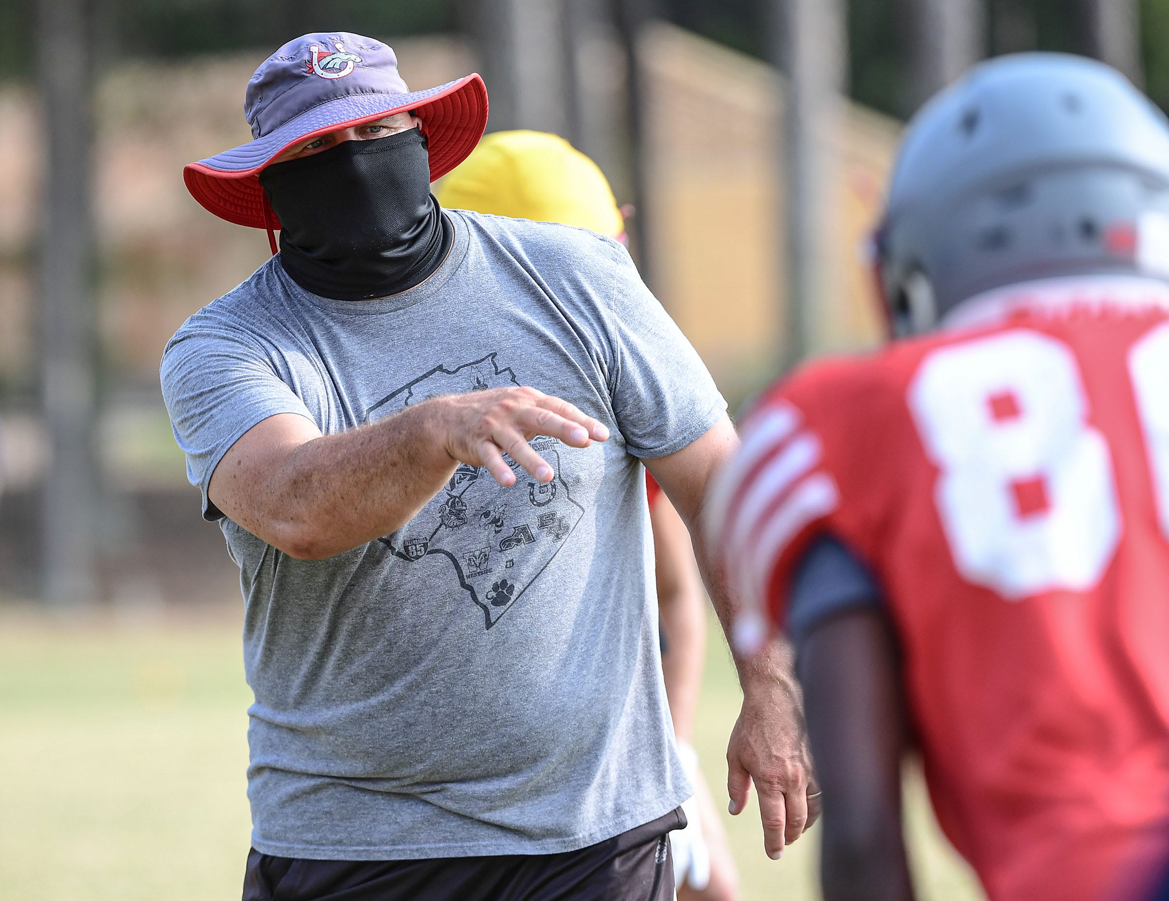 Palmetto football Head Coach Doug Shaw in Williamston, S.C. Wednesday, September 9, 2020. 