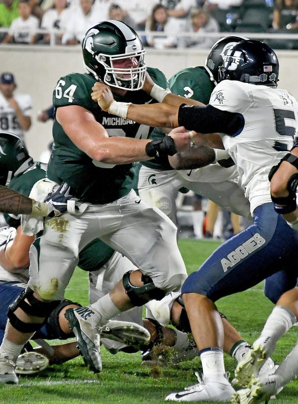 Matt Allen (64) has played 30 career games at Michigan State, including 16 starts.