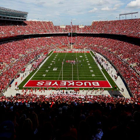 A view of Ohio Stadium in Columbus.