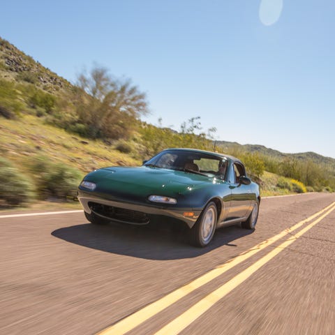 The 1991 Mazda Miata convertible.