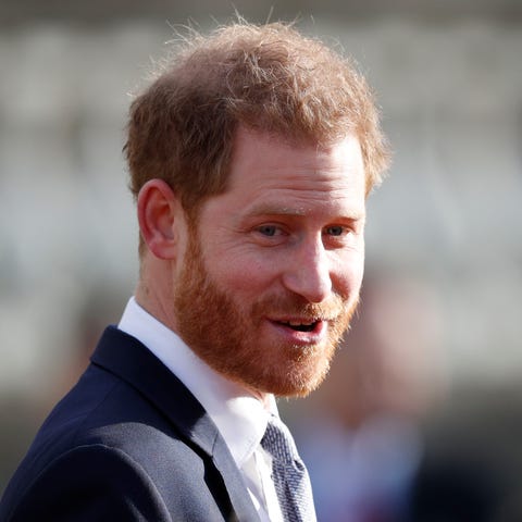 Prince Harry at Buckingham Palace on Jan. 16, 2019