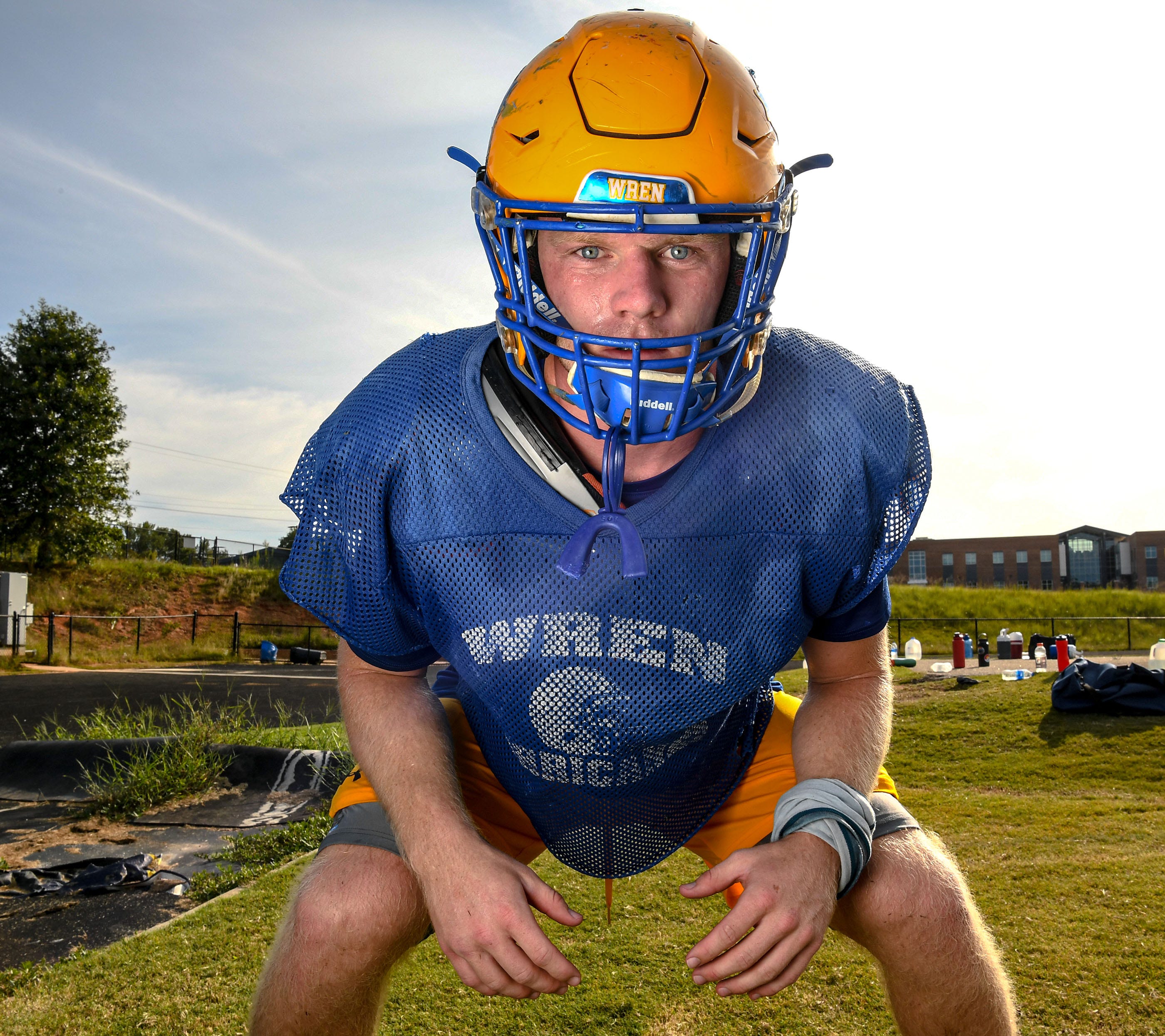 Wren football standout Reed Morrissey in Piedmont, S.C. September 2020. 