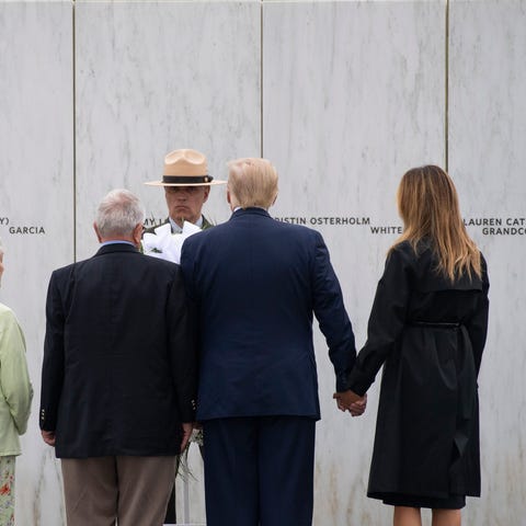 President Donald Trump and first lady Melania Trum