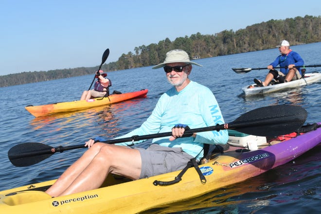 Bob Evenson, seen here at Kincaid Lake, plans go on a Black Friday Paddle on the Vermilion River. The event is hosted by Pack & Paddle in Lafayette.