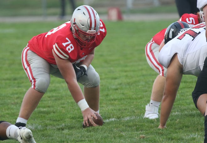 Shelby's Jacob Eldridge has a chance to help the Whippets pick up another playoff win by dominating the trenches on Saturday night.