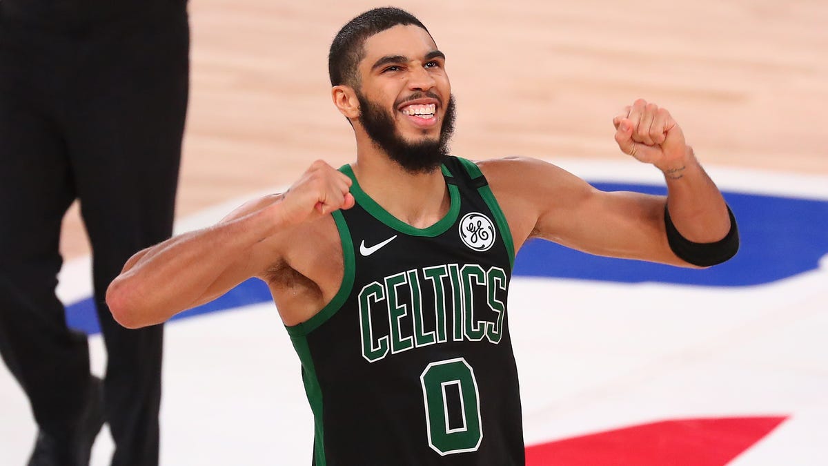 Jayson Tatum and the Celtics are in the Eastern COnference finals for the third time in four years.