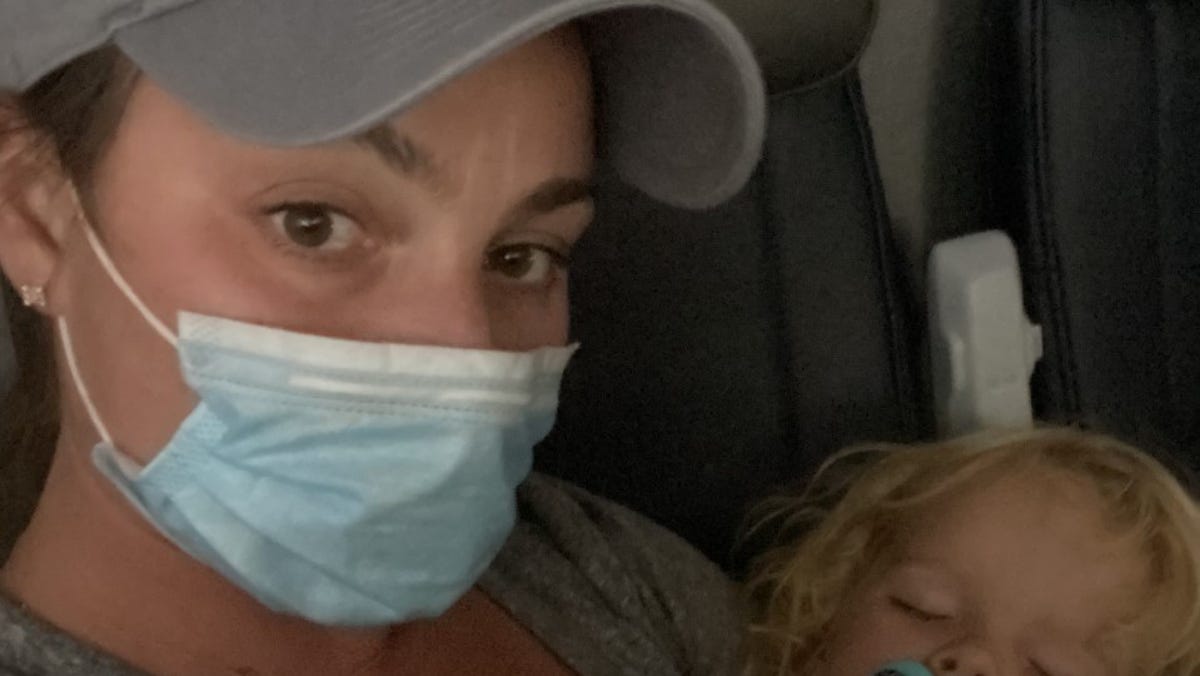 Jodi Degyansky and her son were escorted off of a Southwest Airlines flight at RSW because the 2-year-old was not wearing his mask in order to eat some snacks, she said.