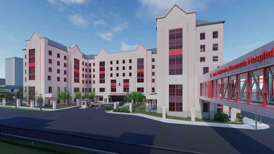 A rendering of The Domino's Village. Domino's provided St. Jude Children's Research Hospital with the largest commitment in its history to help fund the facility, which will include apartments for patients and their families.