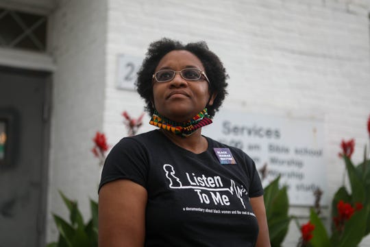 Michelle Drew poses for a portrait outside the Northeast Church of Christ in Wilmington on Thursday, Sept. 10, 2020.
