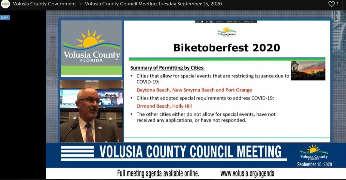 Volusia County Council Aims To Approve Biketoberfest Plan With Limits