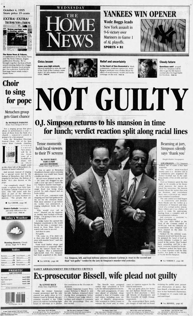 Remember When The O J Simpson Not Guilty Verdict Came In