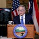 Ohio Gov. Mike DeWine gives an update on the state's COVID-19 response from his Cedarville home on Sept. 15, 2020.