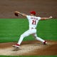 Cincinnati Reds relief pitcher Michael Lorenzen (21) delivers in the third inning of a baseball game against the Pittsburgh Pirates, Tuesday, Sept. 15, 2020, at Great American Ball Park in Cincinnati.