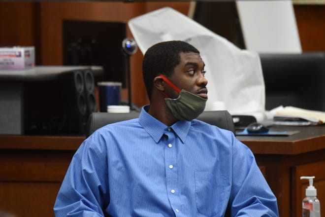 Chekiah Washington, shown here in Judge Phillip Naumoff's courtroom on Wednesday morning, is charged with four counts of rape, three counts of attempted rape, three counts of kidnapping, four counts of abduction, two counts of assault and two counts of public indecency.