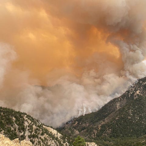 The Bobcat Fire continues to burn in the Angeles N