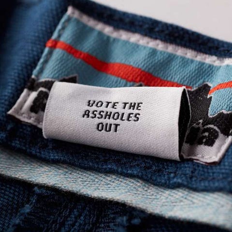 Patagonia's new clothes tag.