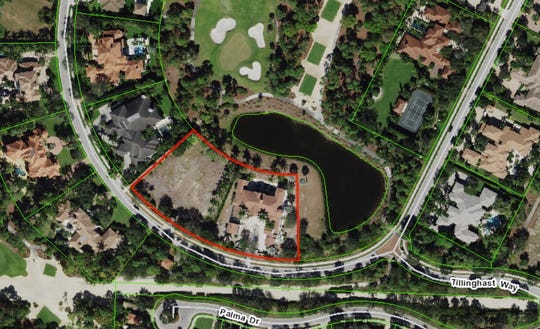 Elin Nordegren, ex-wife of golf star Tiger Woods, just bought a house on 2 acres in Old Palm Golf Club, seen outlined in red in this undated aerial photo on the Palm Beach County Property Appraiser's website.