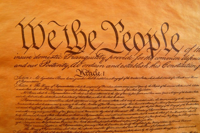 Letters to the editor: On the US Constitution