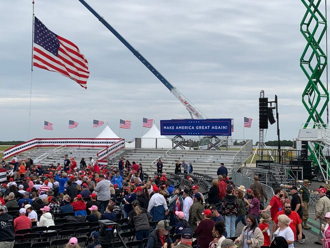 Thousands Of Trump Supporters Converge In Fayetteville For Rally