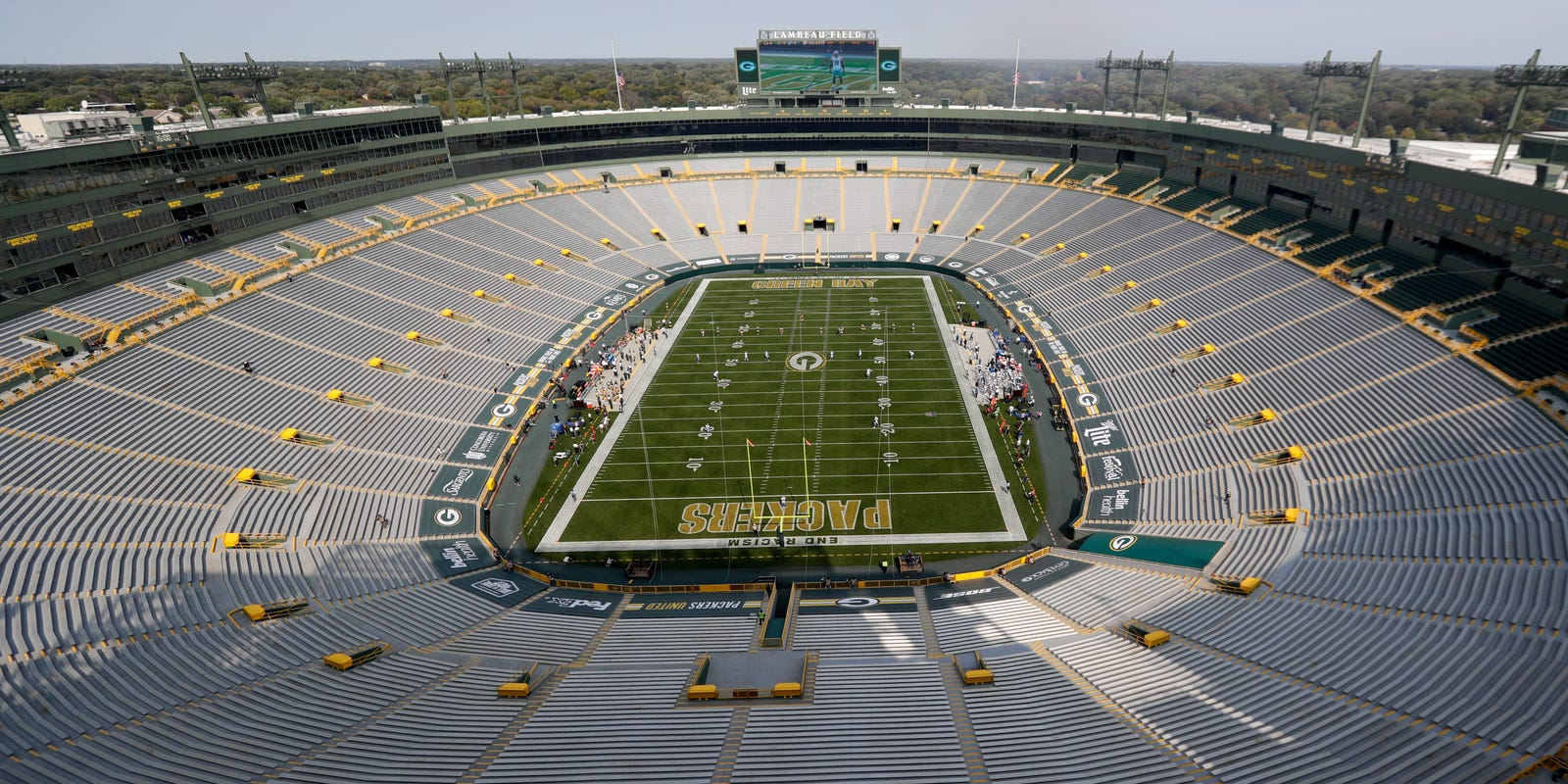 Packers Win But An Empty Lambeau Field Is Just Weird On Game Day