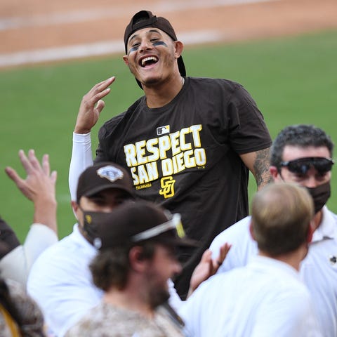 San Diego Padres third baseman Manny Machado and s