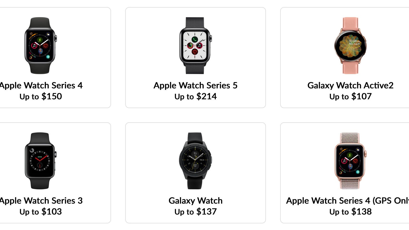 Trade in galaxy watch active 2 Clearance
