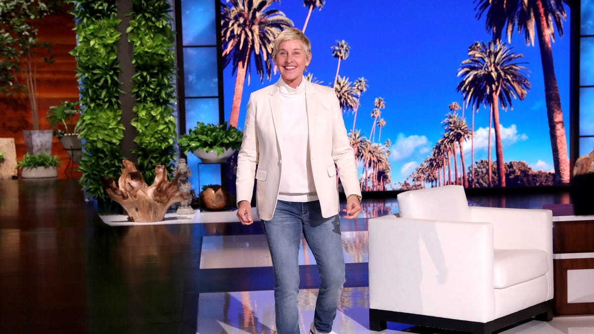In this photo released by Warner Bros., a taping of "The Ellen DeGeneres Show" is seen at the Warner Bros. lot in Burbank, Calif.