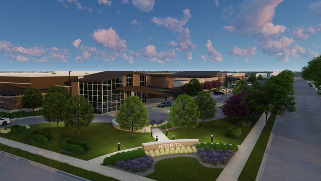 A rendering shows what Granite Hills Hospital will look like when complete in August 2021. The $33 million, 120-bed behavioral health hospital, which will be owned and operated by Universal Health Services, will be located at 1706 S. 68th St. in West Allis.