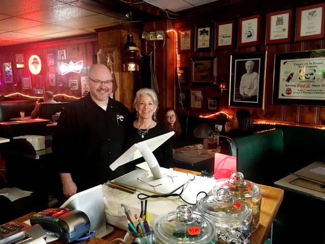 Margaret Anne Rotier Crouse. right, and her son Jacob Crouse, here Feb. 2018, are continuing the family's restaurant tradition.