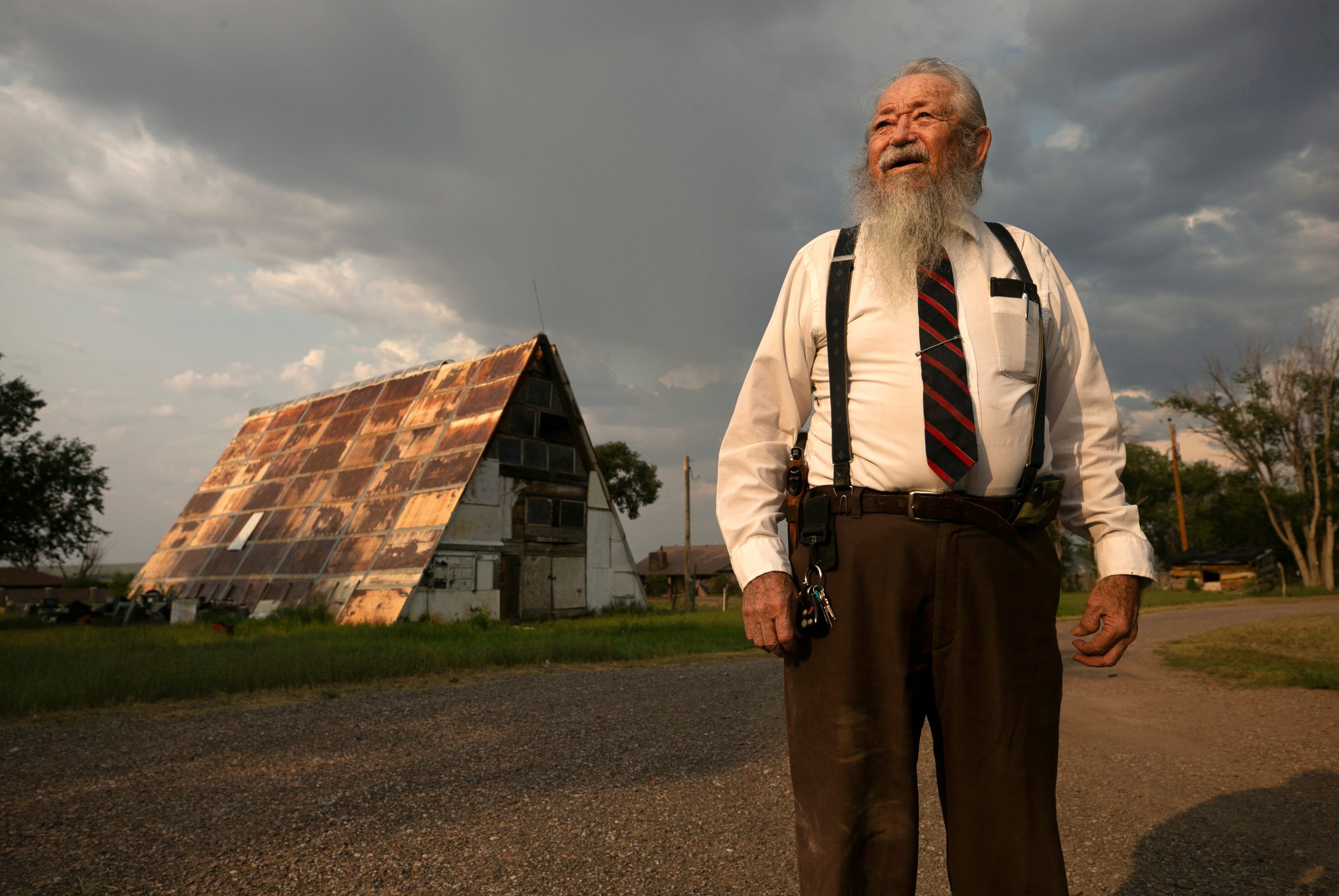 Glenn Jacobs, the former editor and publisher of The Round Valley Paper, a weekly newspaper that published from 1988-2001, at his property in Eagar on Aug. 19, 2020. Jacobs was an acquaintance of Milton William Cooper, who lived in Eagar. Jacobs sympathized and supported some of Cooper's ideas.