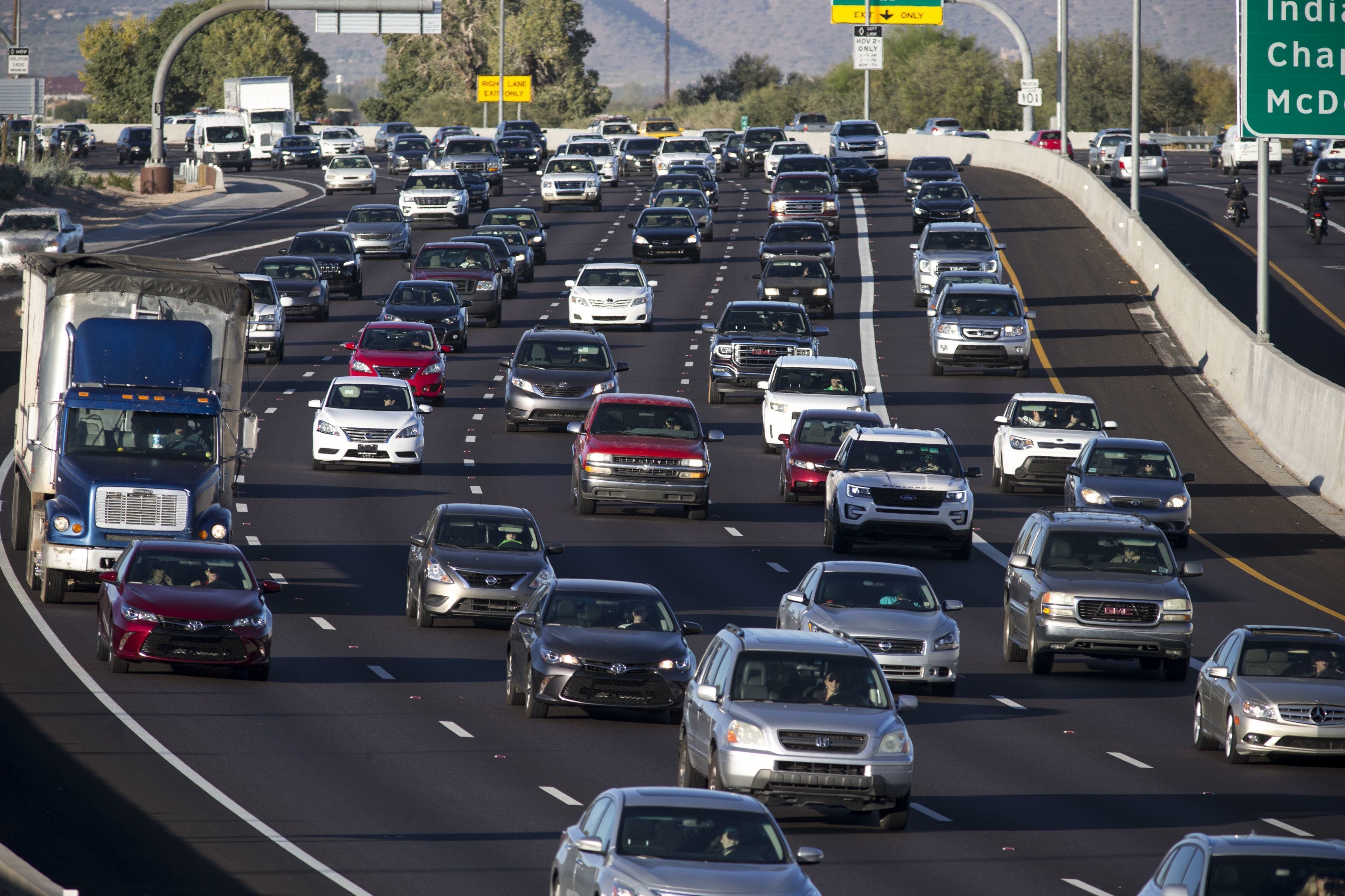 Traffic on urban freeways increases air pollution and contributes to greenhouse gas emissions.