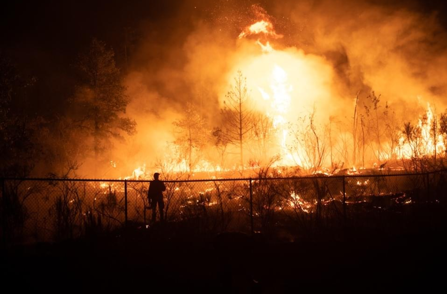 On the night of Sept. 7, 2020, downed power lines ignited a fire at the old Gates elementary school and former Beachie Creek Fire incident command team post.