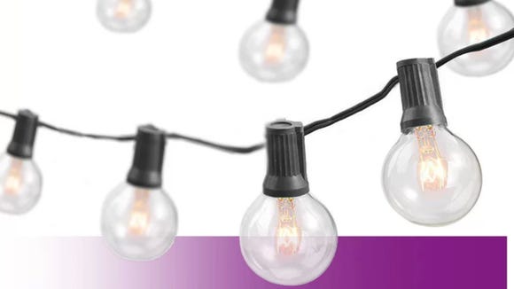 Transform your outdoor space with these string lights.