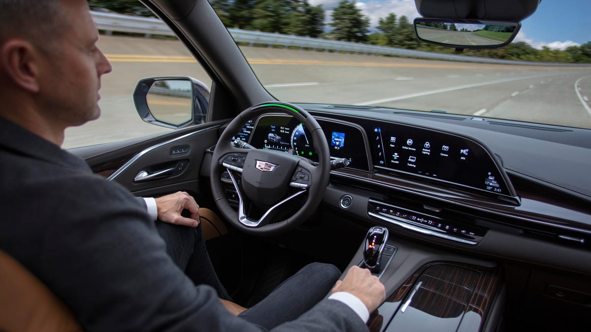 Cadillac's Super Cruise technology gets revamped in the 2021 Cadillac Escalade, out this year, including automatic lane changes, and more. Unlike Tesla's Autopilot, you don't need your hands on the wheel but need to be looking at the road.