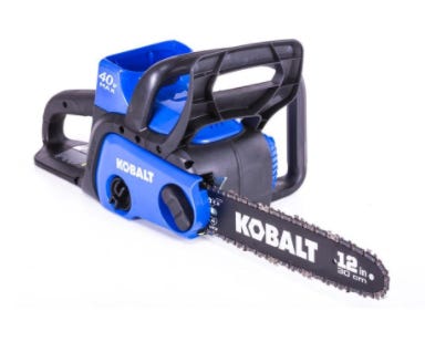 Kobalt Brand 40-volt Lithium Ion Cordless Electric Chainsaws sold at Lowe's are part of a nationwide recall.