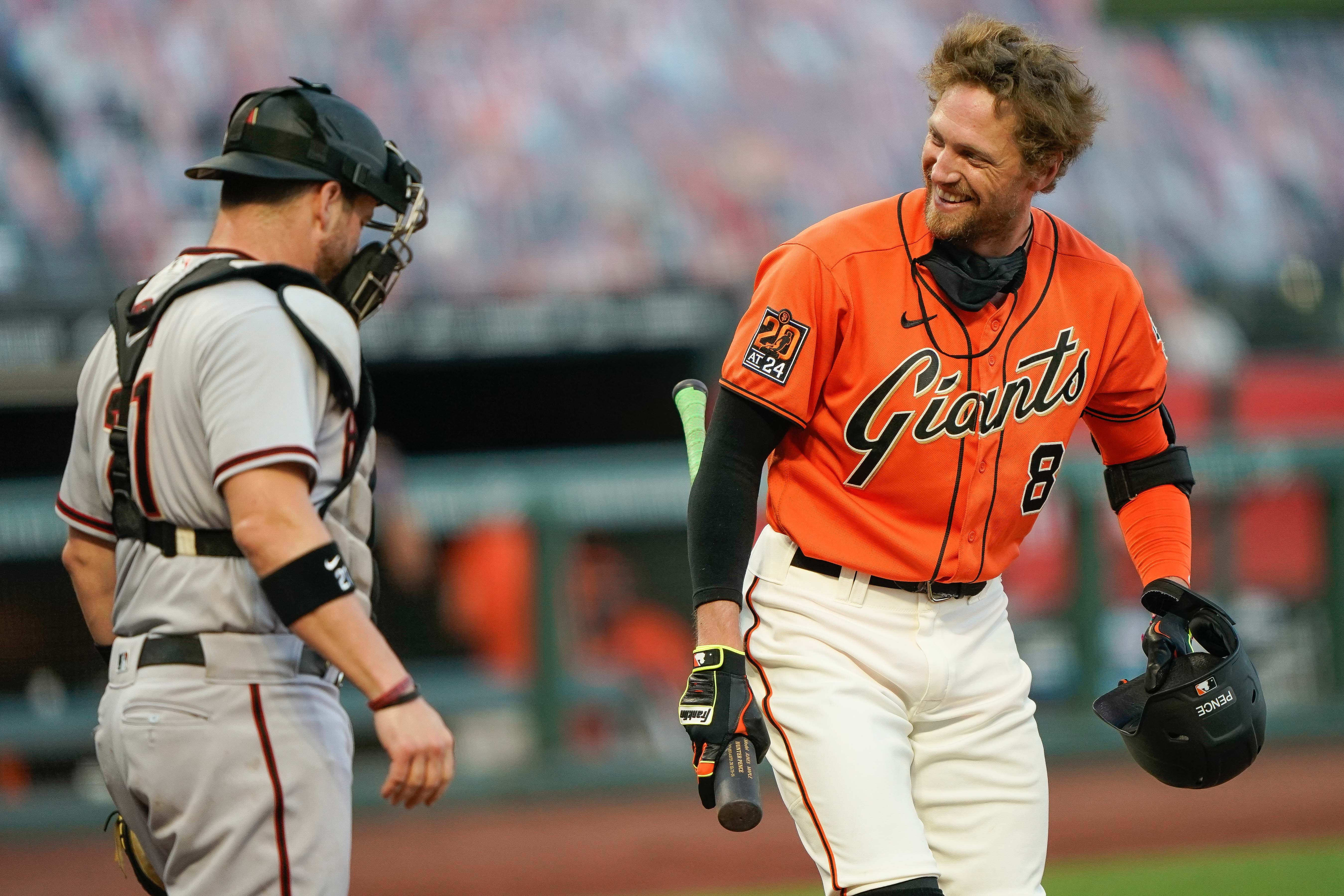 hunter pence orange jersey