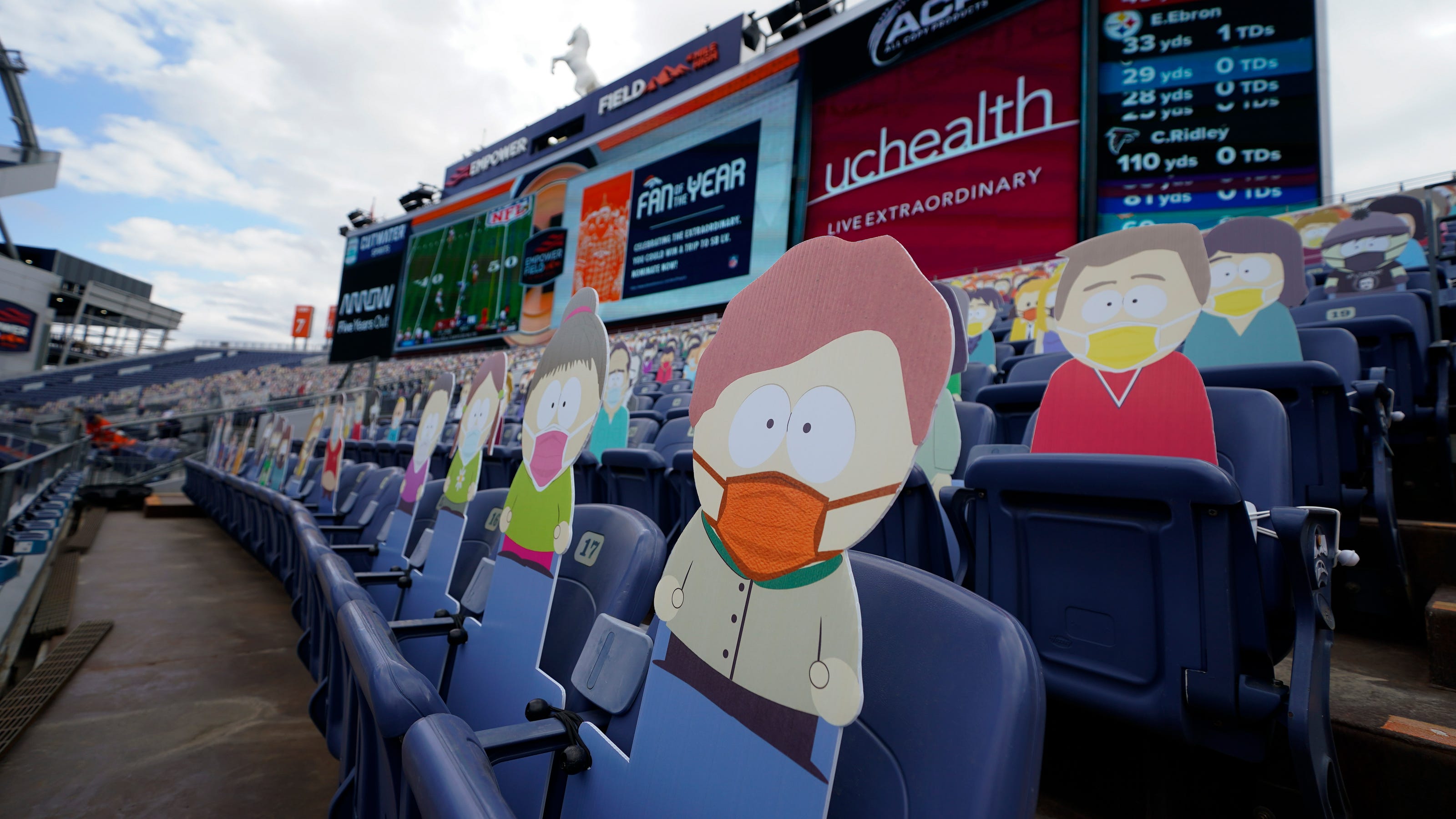 Denver Broncos use 'South Park' cutouts to fill stadium ...