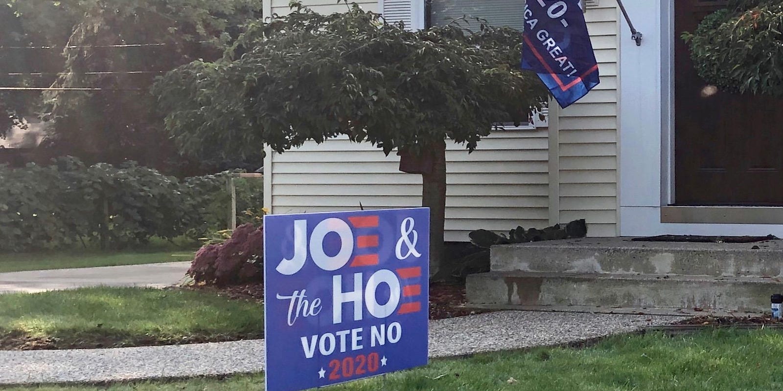 Holland Business Owner S Biden Harris Election Sign Causes Uproar