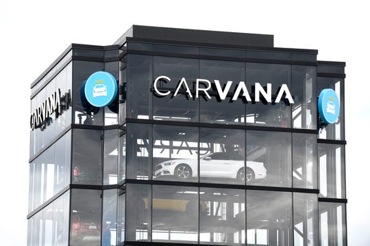 The Carvana car vending machine in Novi.