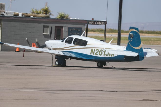 Aircraft are pictured at Las Cruces International Airport in Las Cruces on Tuesday, September 29, 2020.